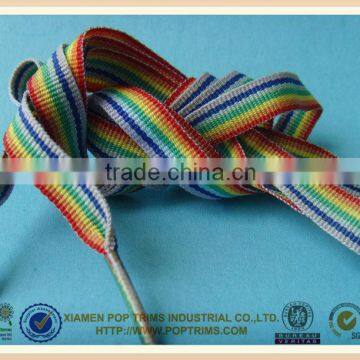 Hot sale colorful shoelace with plastic tips