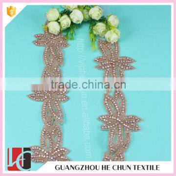 HC-4625-1 Hechun Dresses Fashion Garment Crystal Bead Trim for Wedding photo-4