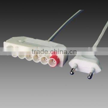 ac / dc converter 250V 2.5A 7-way distributor with Euro plug 2m for luminaire connection with AE (ferrules) or Euro (Euro plug)