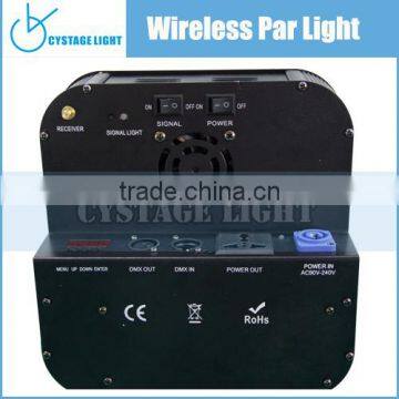 12X10W Par Flat Light Battery DMX Powered Wireless Led Par Can