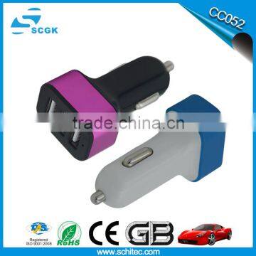 mobile accessories usb car charger 5.2A features three USB ports to safely charge your favorite devices