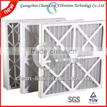 Foldaway paper frame synthetic fibre conditioning system pleated Pre Filter