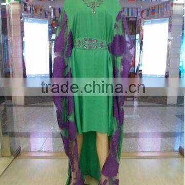 Embroidered Kaftan Islamic Clothing Muslim Party dress ladies maxi dress kaftan maxi dresses