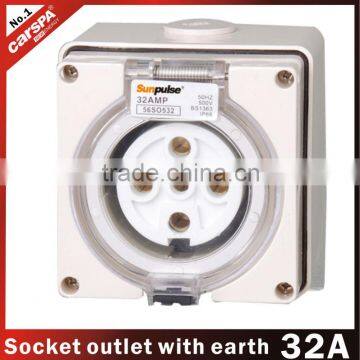 32A universal socket outlet for euro market