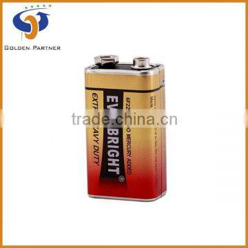 Durable Quality Assurance Everbright 9v 6f22 Zinc Carbon Battery photo-2