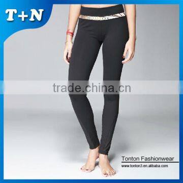 Promotional High Quality Elastic Sexy Gym Wear Capri Suit for Girls photo-5