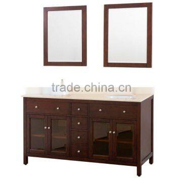 Traditional Solid Wood Bathroom Vanity Cabinet