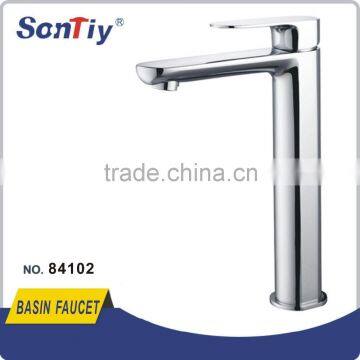 Brass single handle basin faucet for bathroom 84102