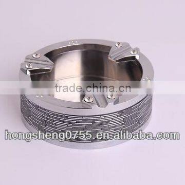 round cigarette ashtray metal ashtray for smoke smokeless ashtray