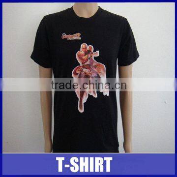 Black cotton print brand name t-shirt