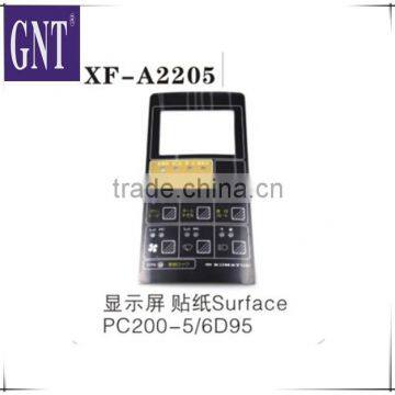 excavator PC200-5 6D95 monitor surface