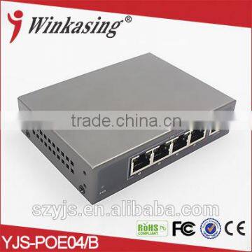 4 ports poe switch for cctv IP camera mini size 60w YJS-POE-04B