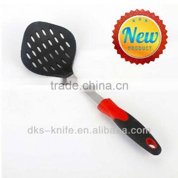 TSY002-SK Black Nylon Skimmer with Red PP and Black TPR handle Nylon Kitchen Tools