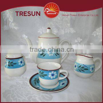 Wholesale Tea Sets, Stoneware Coffee and Tea Sets, Ceramic Handpainted Tea Set photo-2