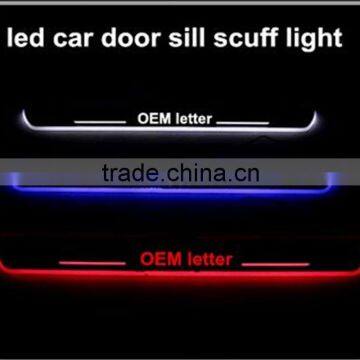 For BMW LED moving door scuff light for BMW F22 F30 F35 F33 F01 F02 F20 M6 F10 F18 E70 Car LED door sill plate led pedal lights