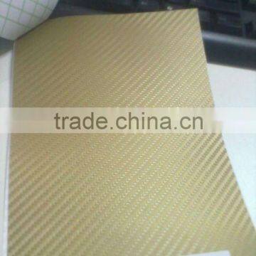 China gloden media supplier 3D Carbon Fiber Vinyl, colorful car surface protection