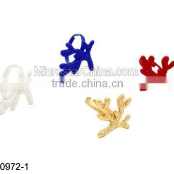 2015 Magazine Same Style Red Deer Antler Ring photo-3