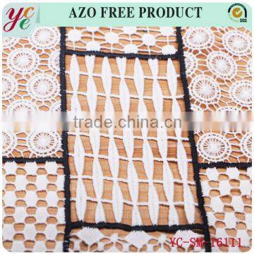 Black and White Hollow Out Pattern Water Soluble Fabric Embroidery for Women photo-4