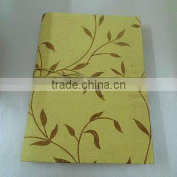 flock printed handmade notebooks for promotions, gifting, handmade paper notebooks, recycled paper notebook