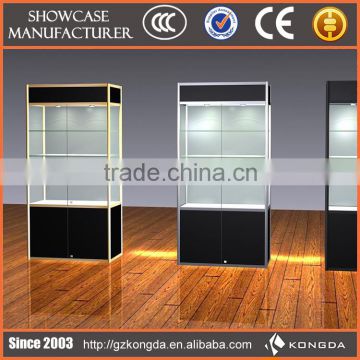 Supply all kinds of cold showcase,glass showcase locks,glass display cabinet showcase with slide door