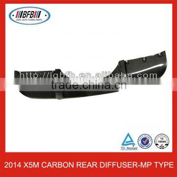 2014 carbon fiber P style X5 M bumper Rear diffuser for BMW X5M