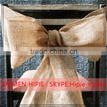 Burlap Chair Sash Hiagh quality burlap jute hessian vintage wedding sashes