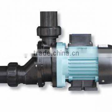Low noise water pump for swimming pools