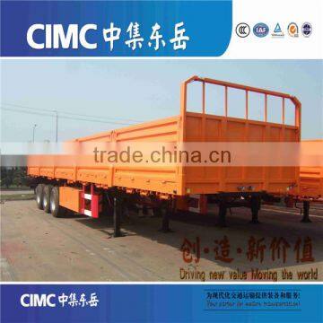 CIMC manufacturer tri axle heavy duty cargo 40ft trailer with side wall