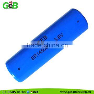 3.6v lithium ion battery er14505m 2000mah Li-SOCL2 battery