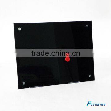 60x80cm scwews mounting wall magnetic glass black board