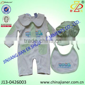 soft safe 100% cotton infant summer clothes sets new arrival 2014