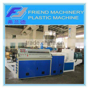 Conical twin screw plastic extruder