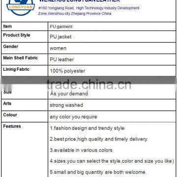 Hooded Fashion Warm Girls pu Jacket Form China photo-3