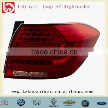 Rear LED OEM Auto Car Tail Lamps for Highlander 2012