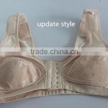 2016 new design super comfortable wireless front closure mastectomy bras for prothesis women wear fake silicone breast forms