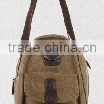 Khaki Cotton Canvas Handbags Wholesale photo-3