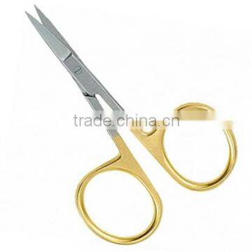 Fishing Scissors Stainless Steel Half Gold Coated