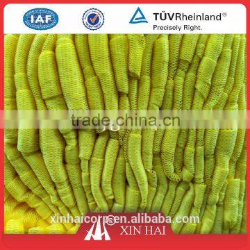 Polyester/polyethylene Raschel Knotless Fishing Netting Grass Green Net