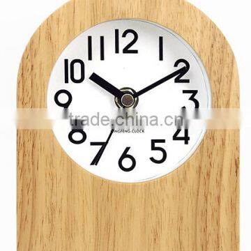 New fashion design rubber wood table clock digital table clock TC-17