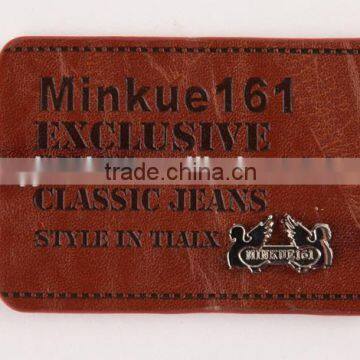 Factory Sale Fashion Metal Leather Label photo-2