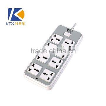 8 Way Multiple Universal Power Extension Socket With Switch