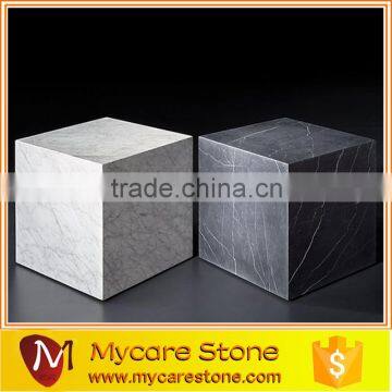 Solid carrara white marble square marble table polished