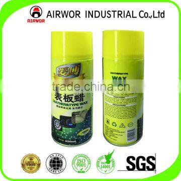 Hot Sell Dashboard leather and tyre wax spray for car and house