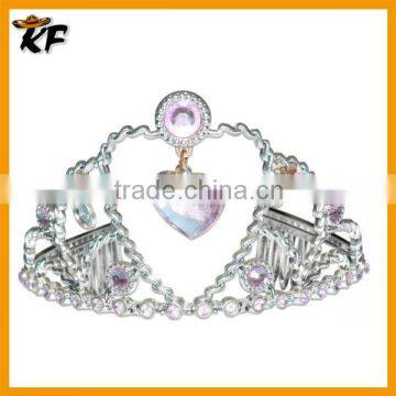 wholesale simple design wedding party rhinestone crystal princess tiara