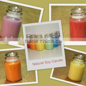 Different Colored Aroma Jar Candle