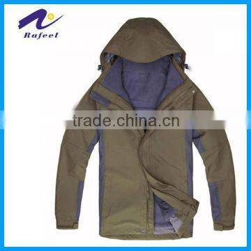two tone breathable waterproof hiking jackets