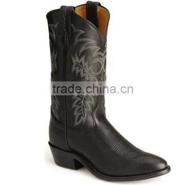 black brown U.S.A. handcrafted leather upper western cowboy boots wholesale