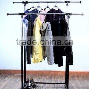 double pole clothes dryer stand; indoor stainless steel hanger stand