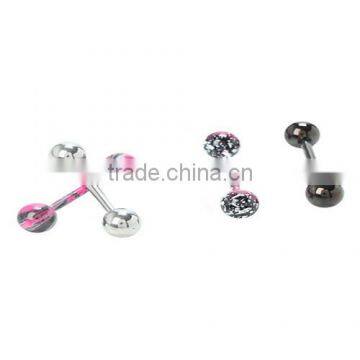 wholesale steel tongue ring body piercing jewelry