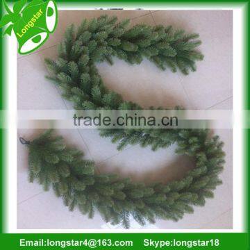 Manufacturer Hot Sell Cheap PVC Green Christmas Garlands With Decorations photo-2